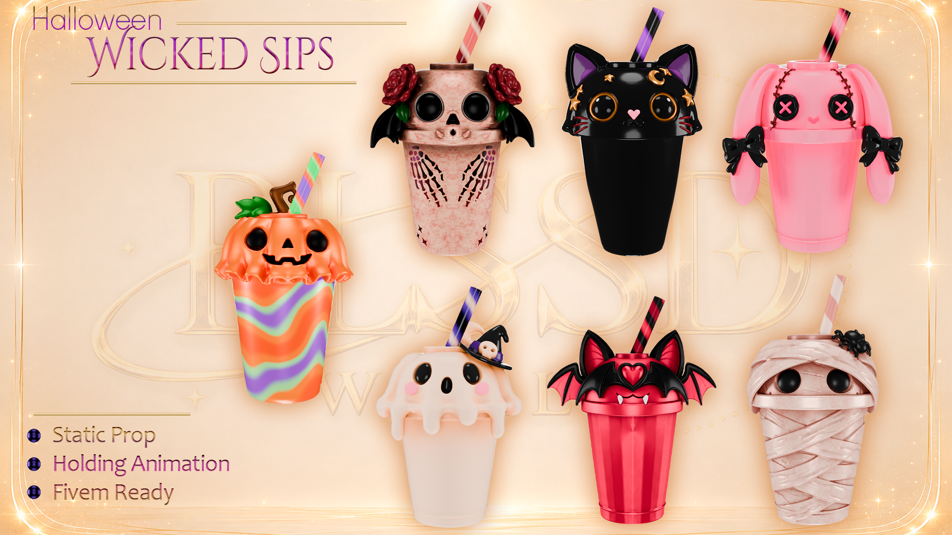 Wicked Sips Cup Prop Package