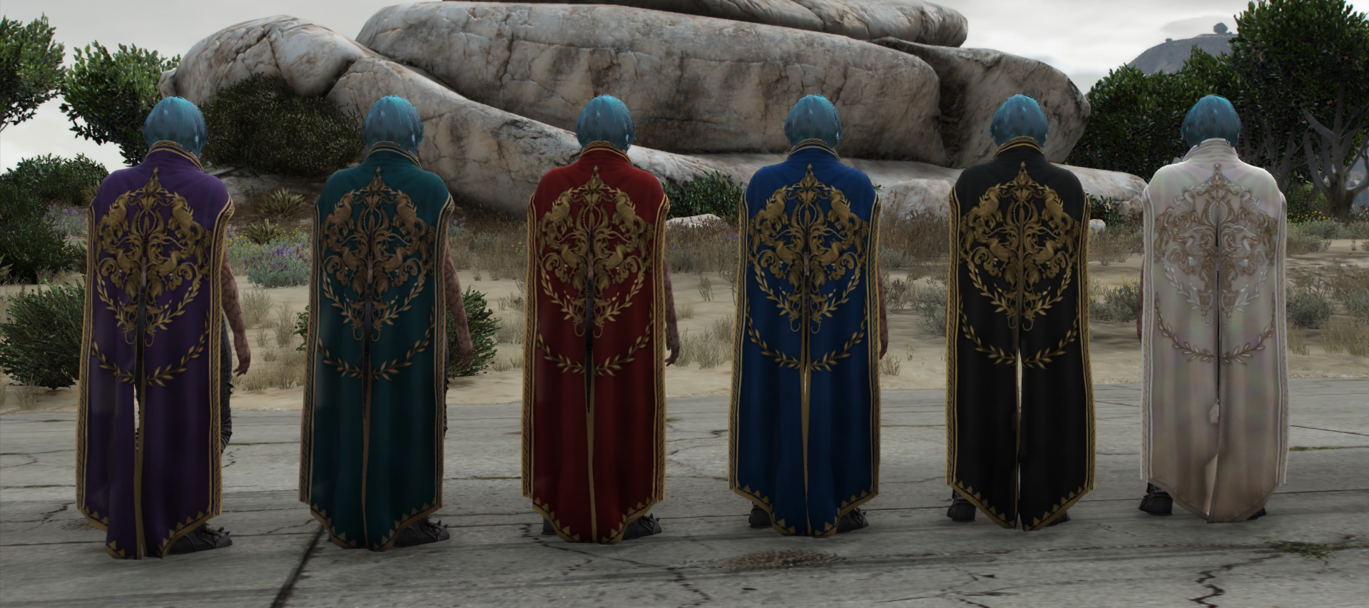 Cloak Pack | 12 Models | Male & Female | Cloth Physics
