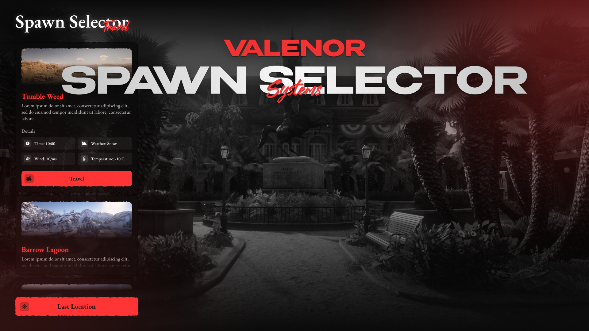 v-Spawnselector & Fast Travel | Escrow