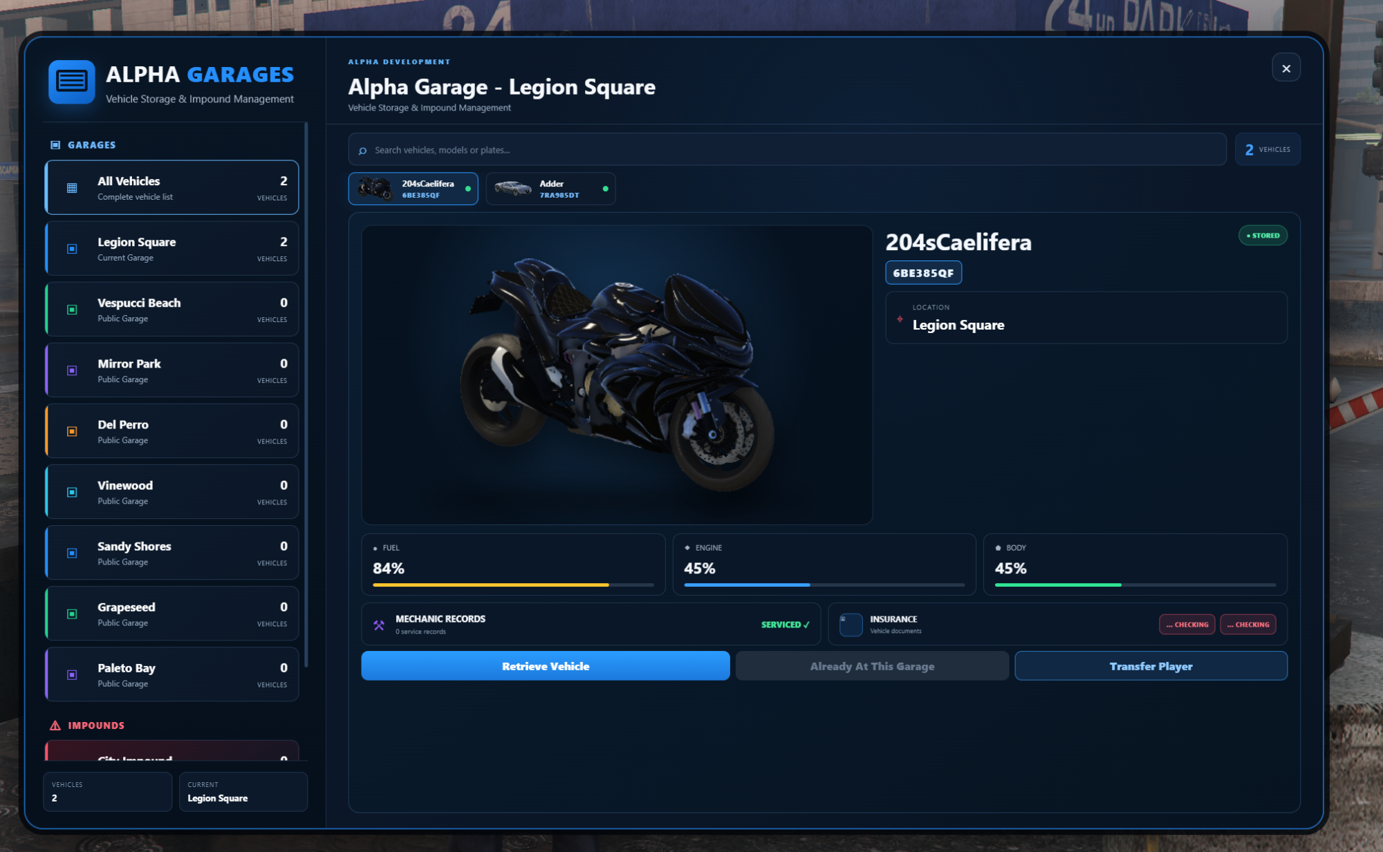 Alpha Garage System