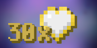 30x Heart Crystal