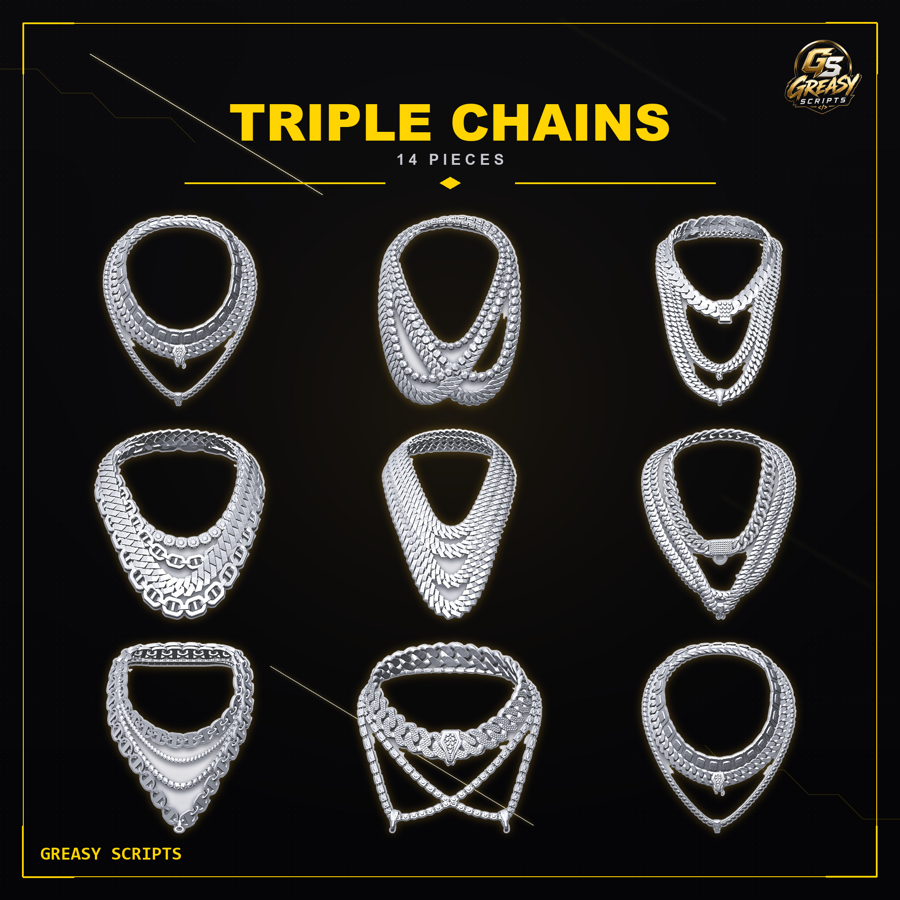 Triple Chain Pack — 7 Multi-Layer Chain Models