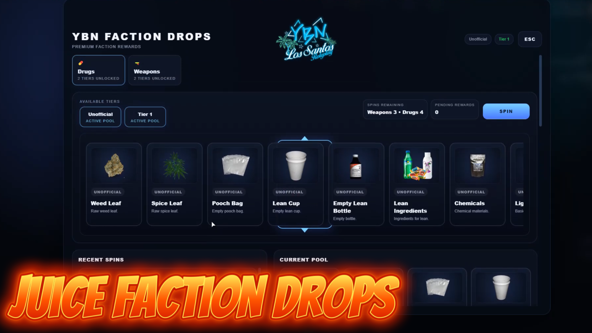 🎰 Juice Faction Drops