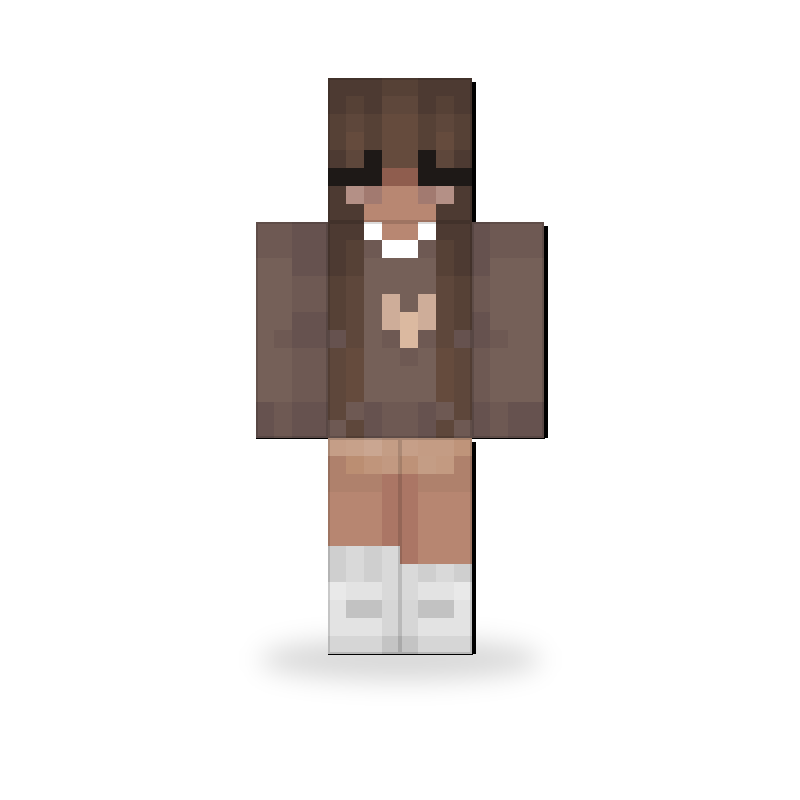 Girl Brown Sweater Skin