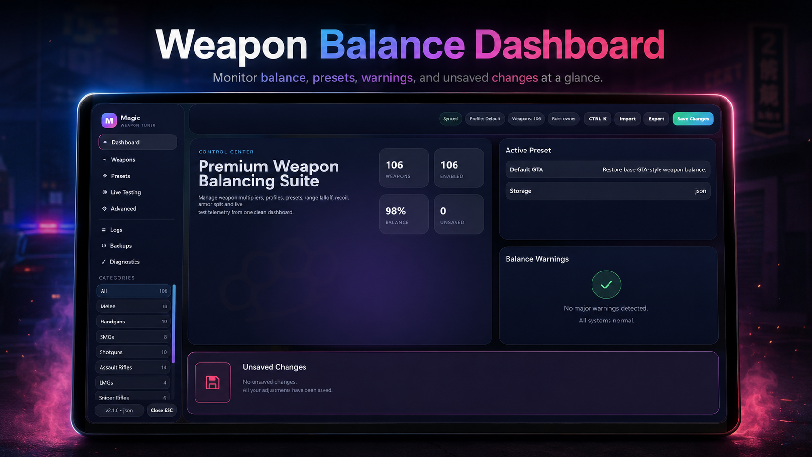 Magic Weapon Tuner