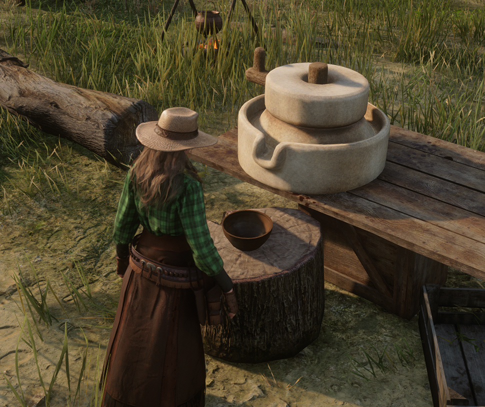 Stone Grain Mill / Flour Grinder Prop
