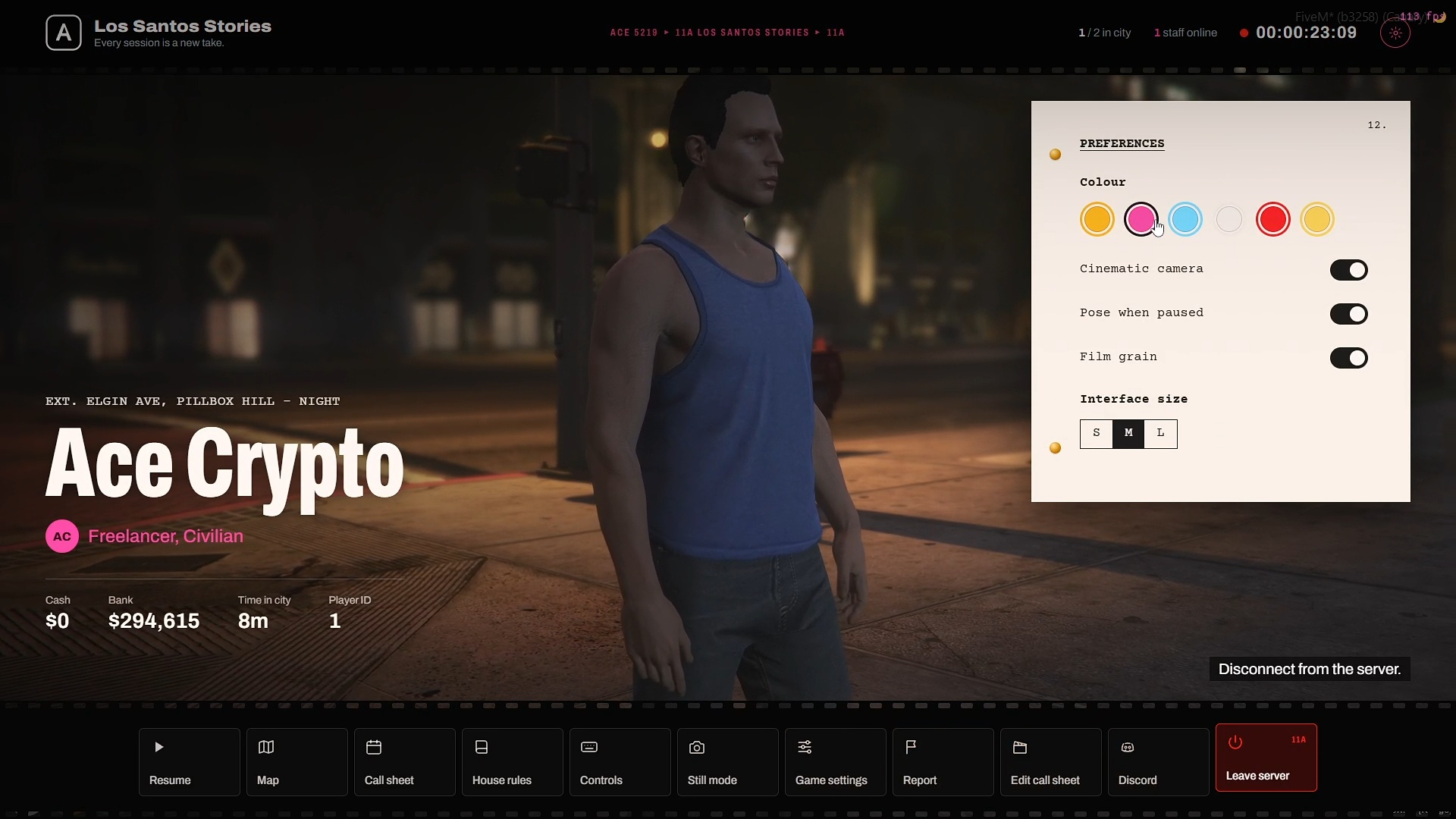 Pause Menu