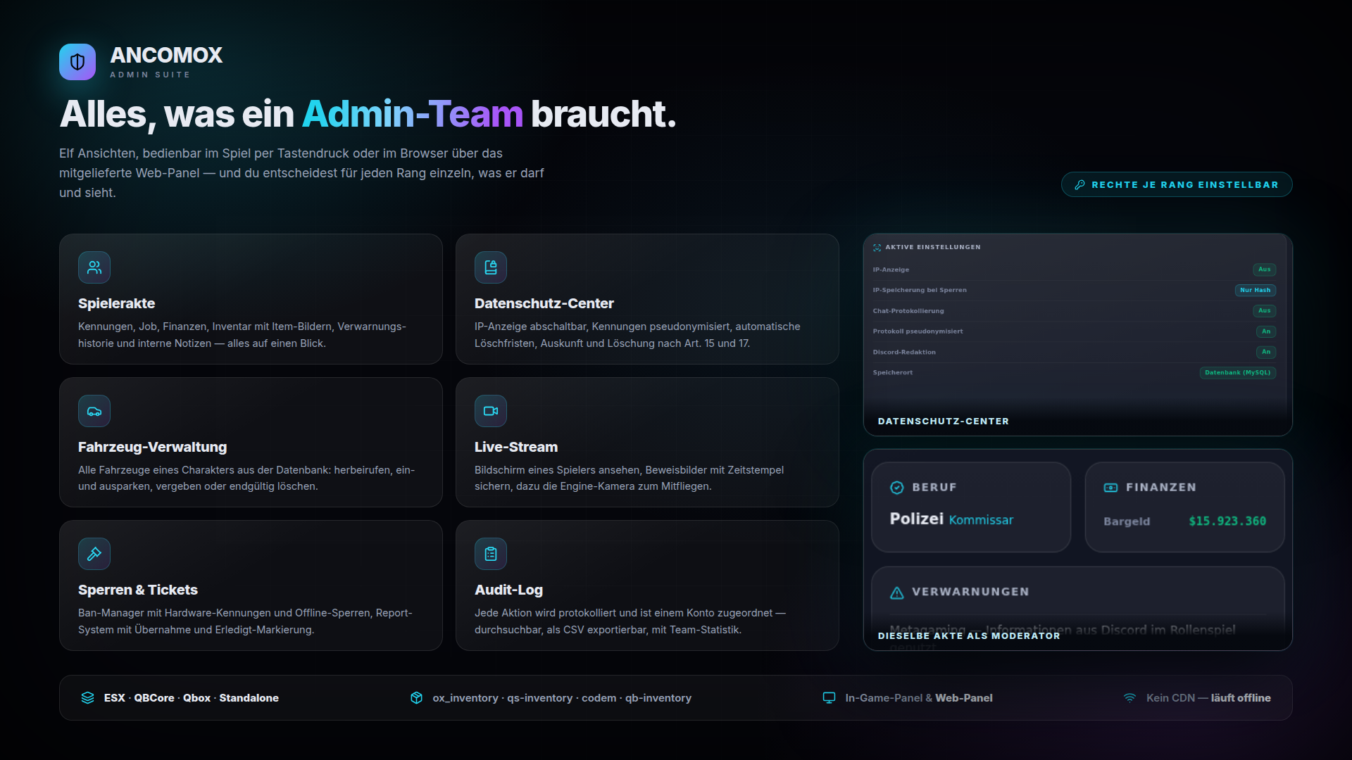 Admin Suite