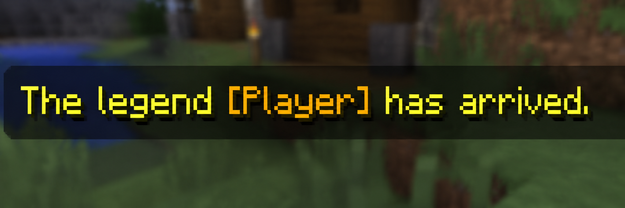 The Legend Welcome Message
