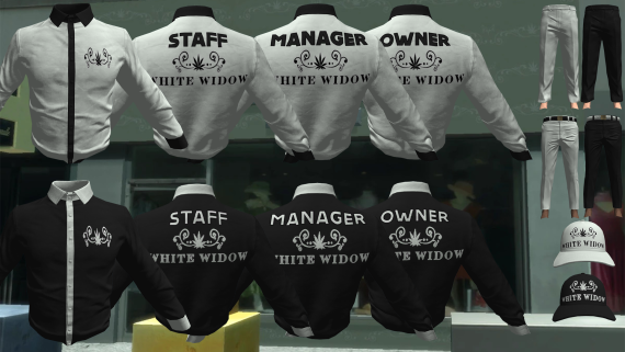 White Widow Shirts 1 (Male + Female)