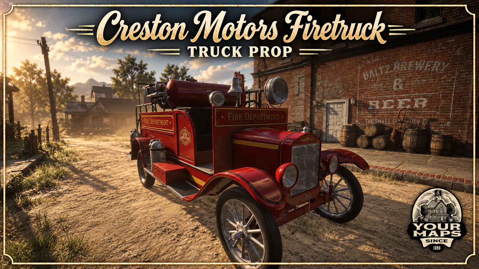 Vintage Creston Firetruck