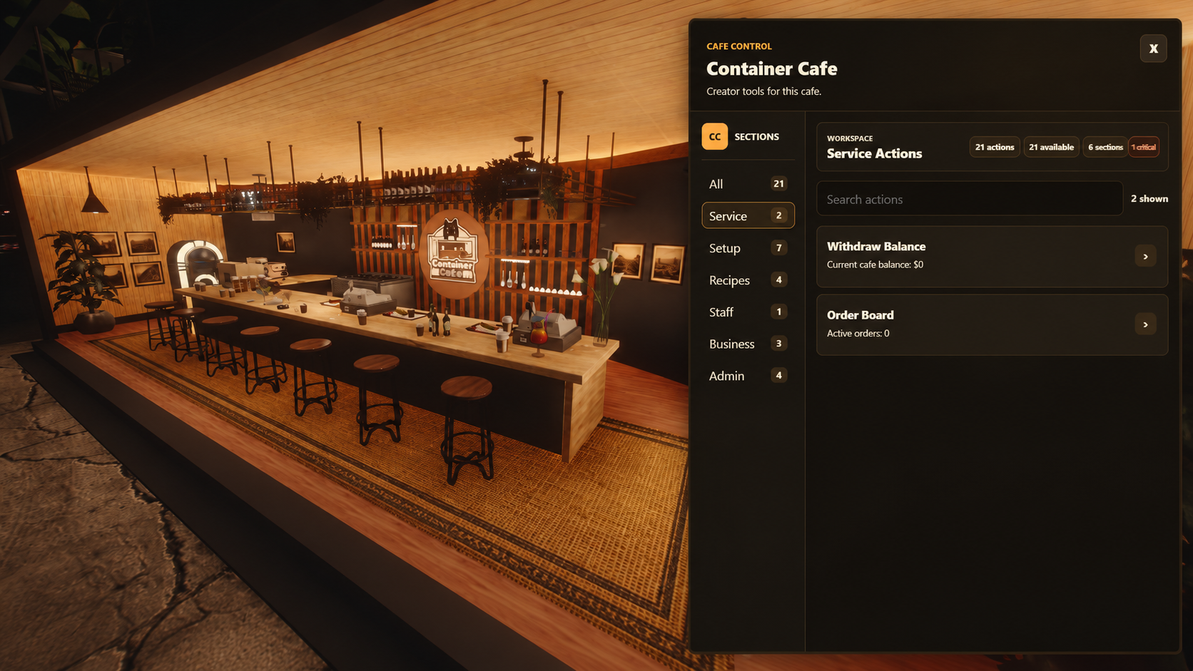 Cafe Creator