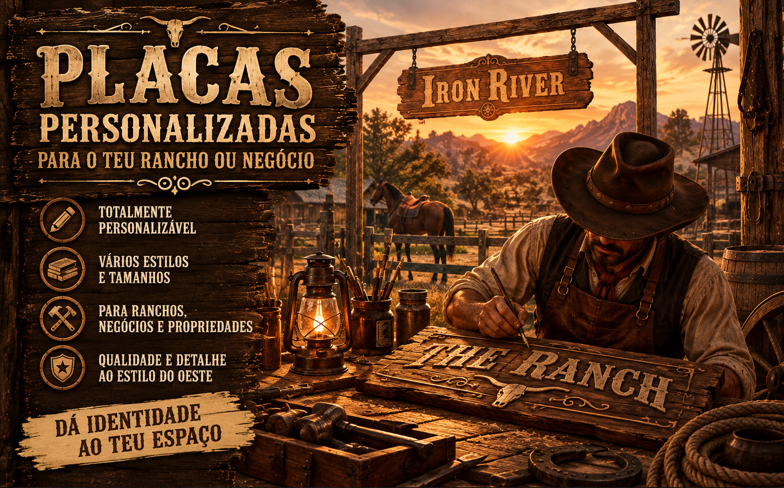 VIP Placa de Rancho/Negocio