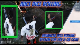🎲 Juice Dice Rolling V2 ( ESX & QB ) 🎲