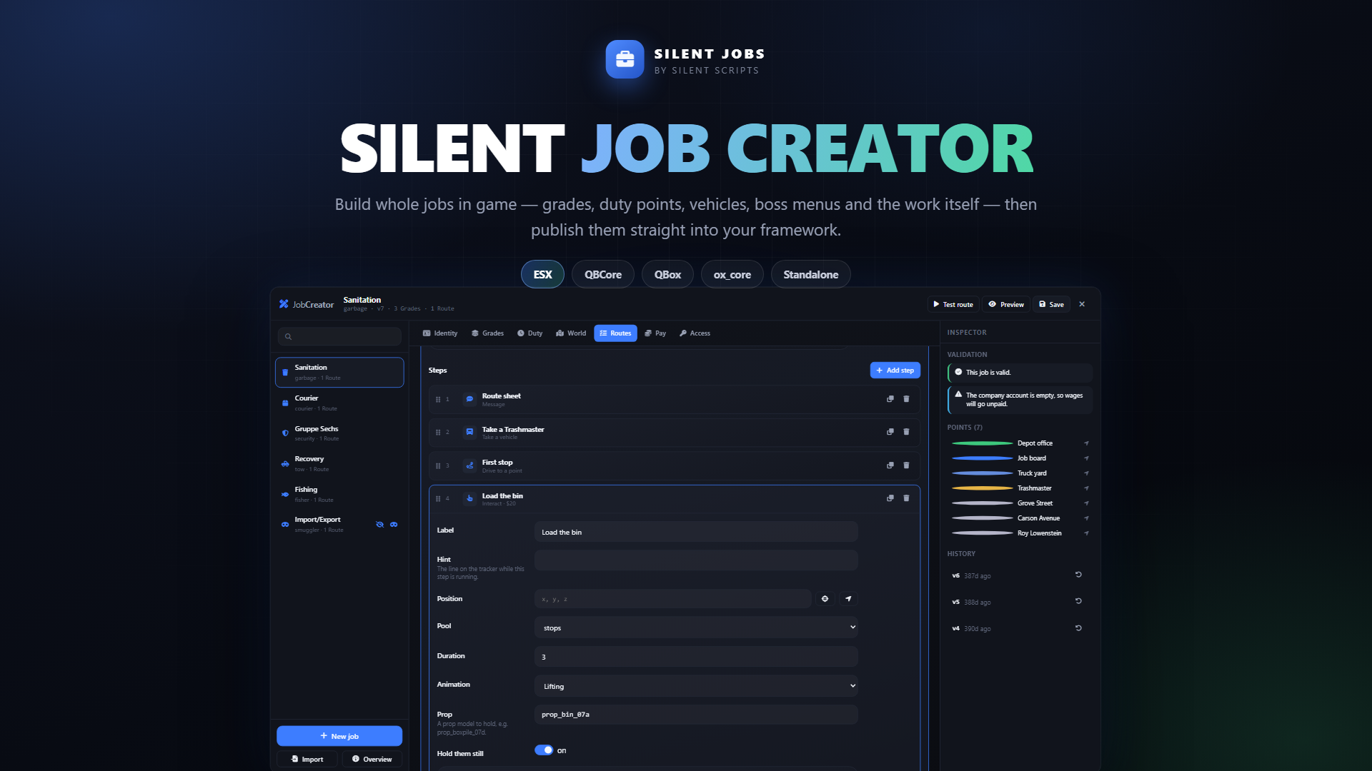 Silent Jobscreator