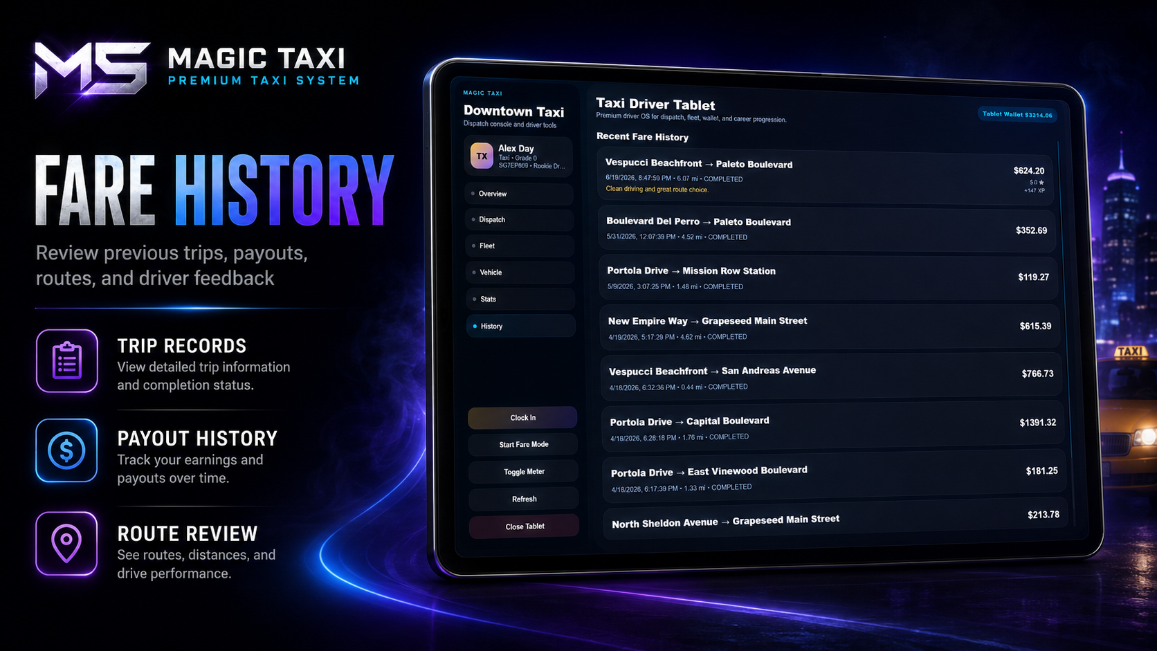Magic Taxi Job