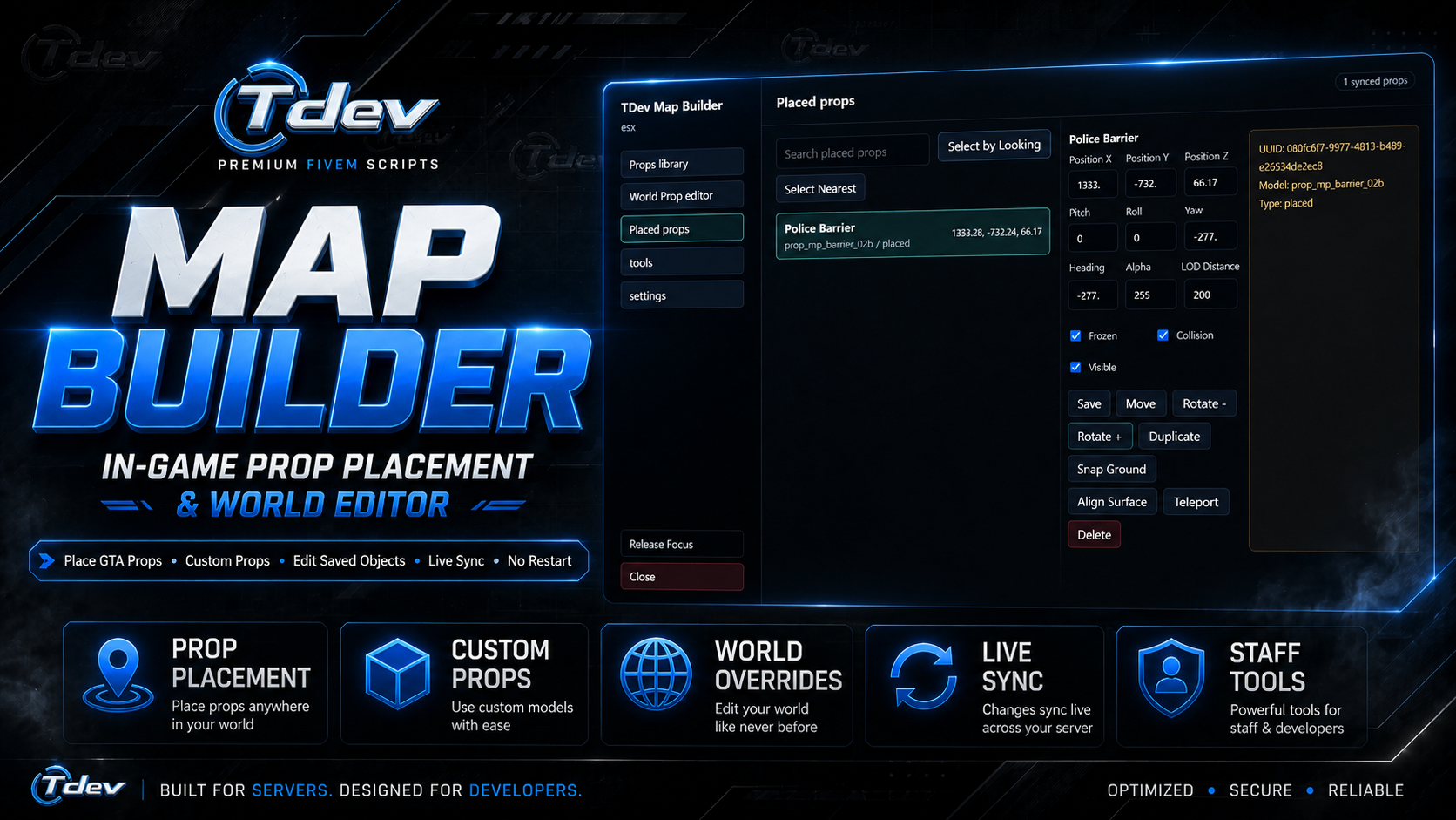 Advanced Map Builder | IN-GAME World Editor [ESX / QB / QBOX]