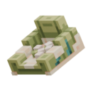 Raptor Bed — cosmetic Furniture - Dino Cats item on the NovaVoid Cat Civilization Minecraft server