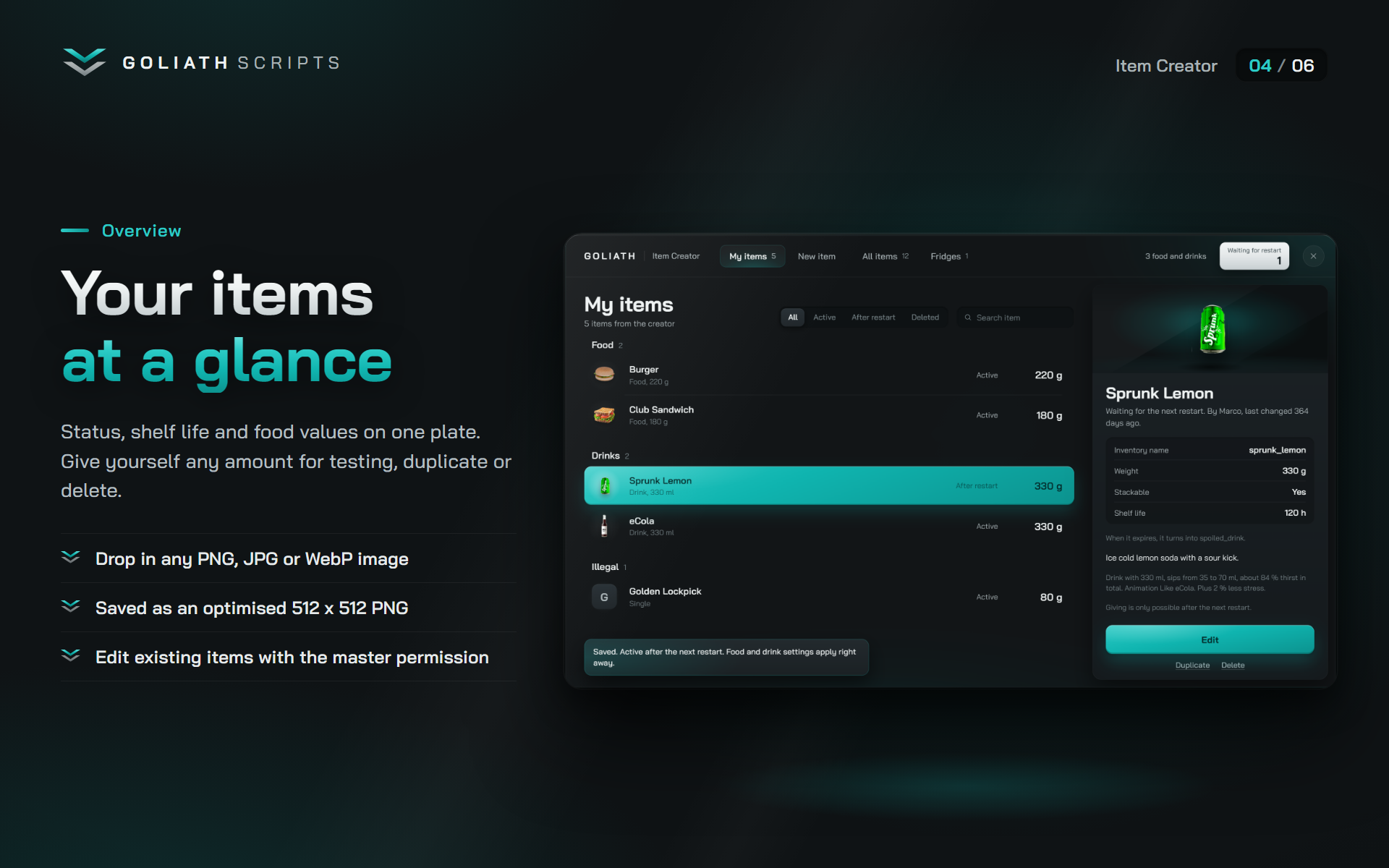 Item Creator FiveM script, screenshot 4