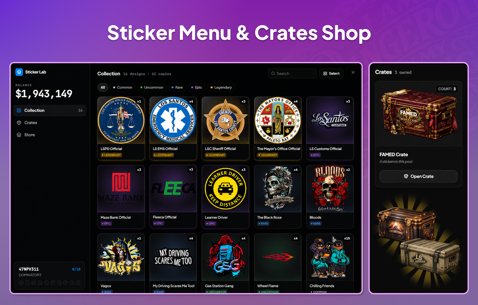 [ESCROW] OsmFX Vehicle Stickers | QB/QBX/ESX