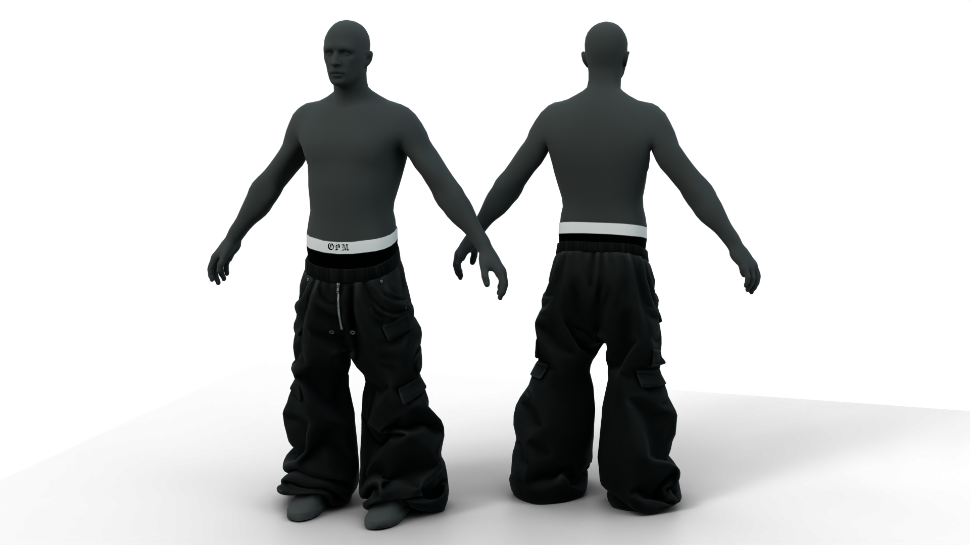 Baggy Pants Opium Style FiveM 3D Clothing Assets – Outfit-Vorschau 2