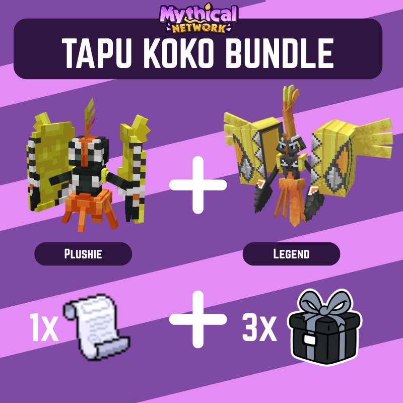 Tapu Koko Plushie Bundle