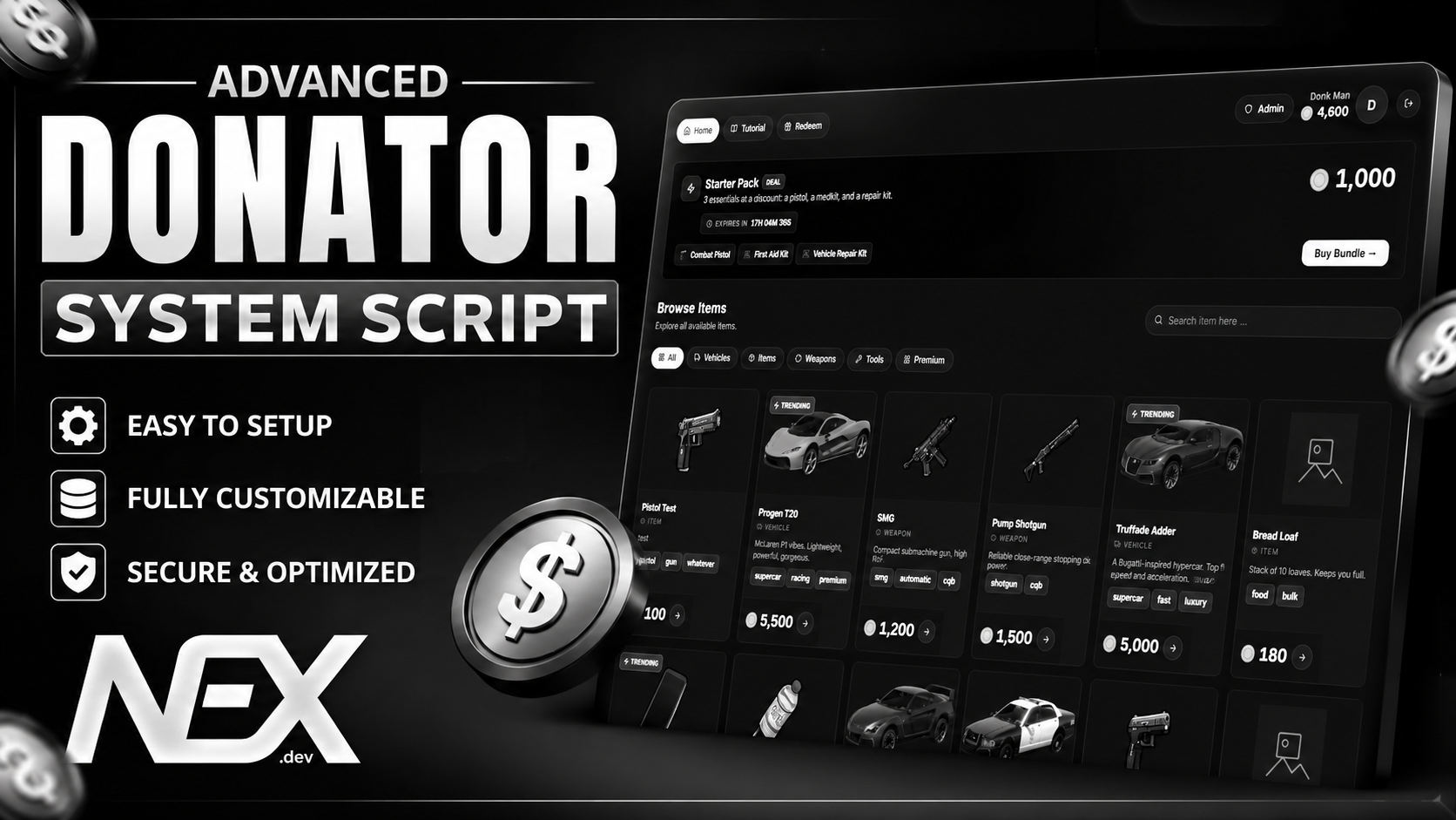 Tebex Shop System