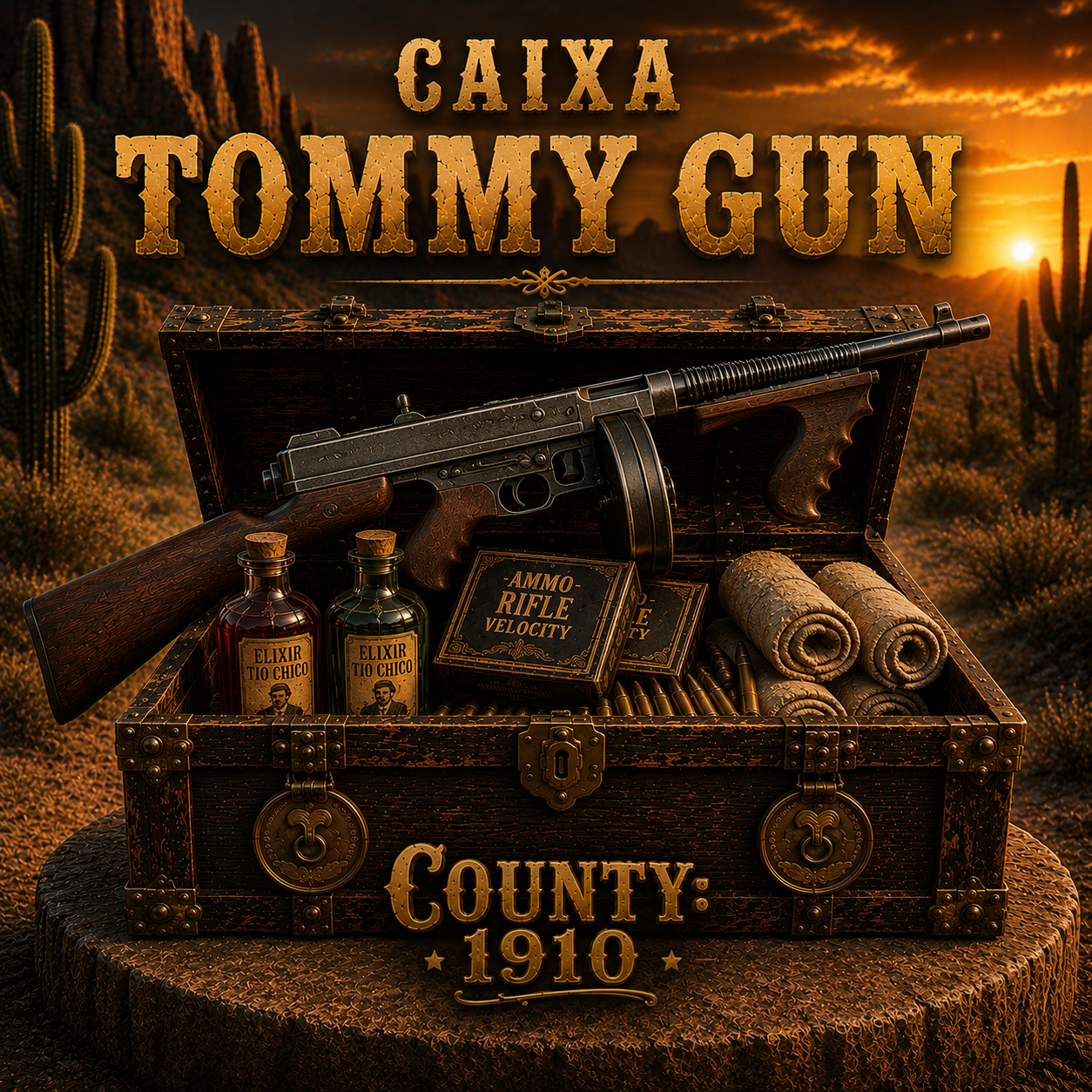 Caixa Tommy Gun