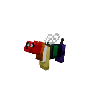 Rainbow Bee Cat Skin — cosmetic Cat Skins item on the NovaVoid Cat Civilization Minecraft server