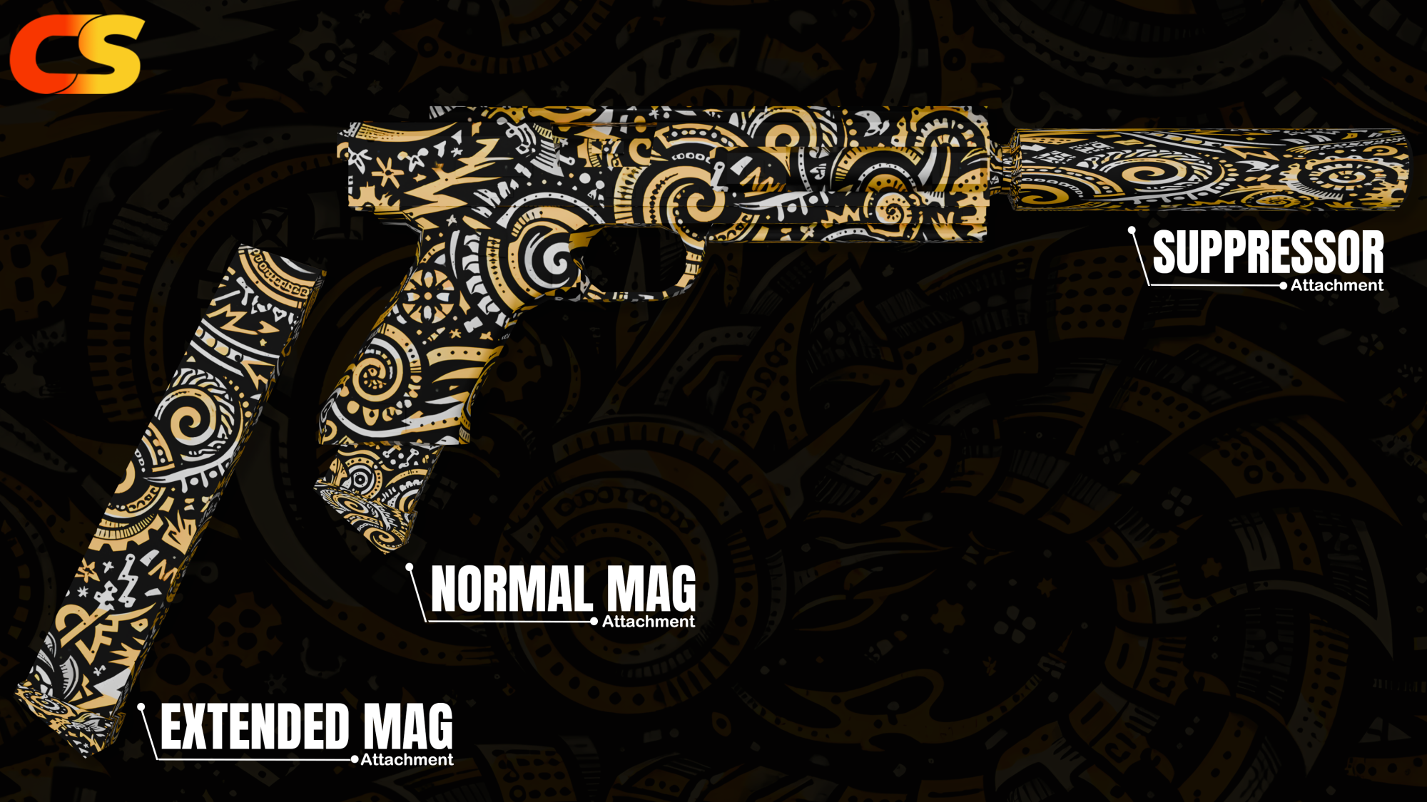 [GOLD VIPER ( AP PISTOL )] OX-INVENTORY { WEAPON}