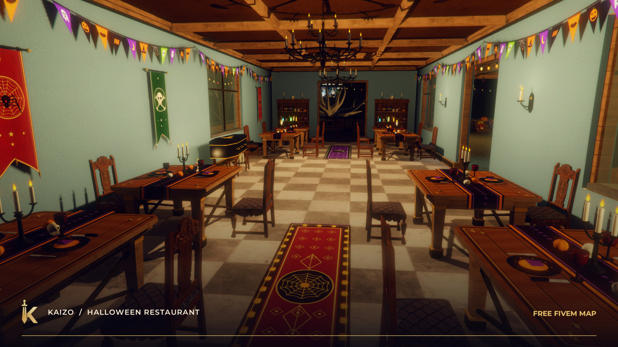 KAIZO Halloween Restaurant — Free FiveM Map