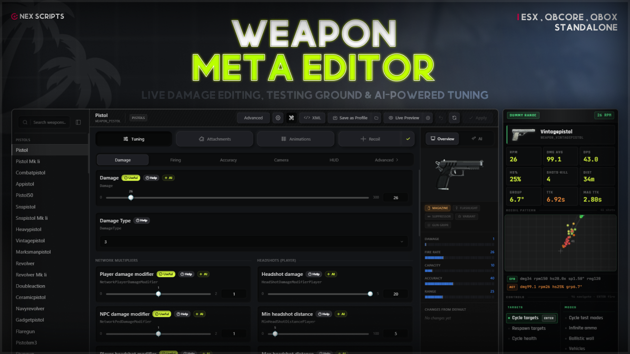 Weapon Meta Editor  (Ai)