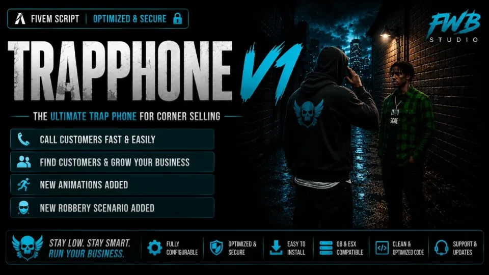 Trap Phone V1 | FiveM Trap Phone Script for ESX, QBCore & Qbox