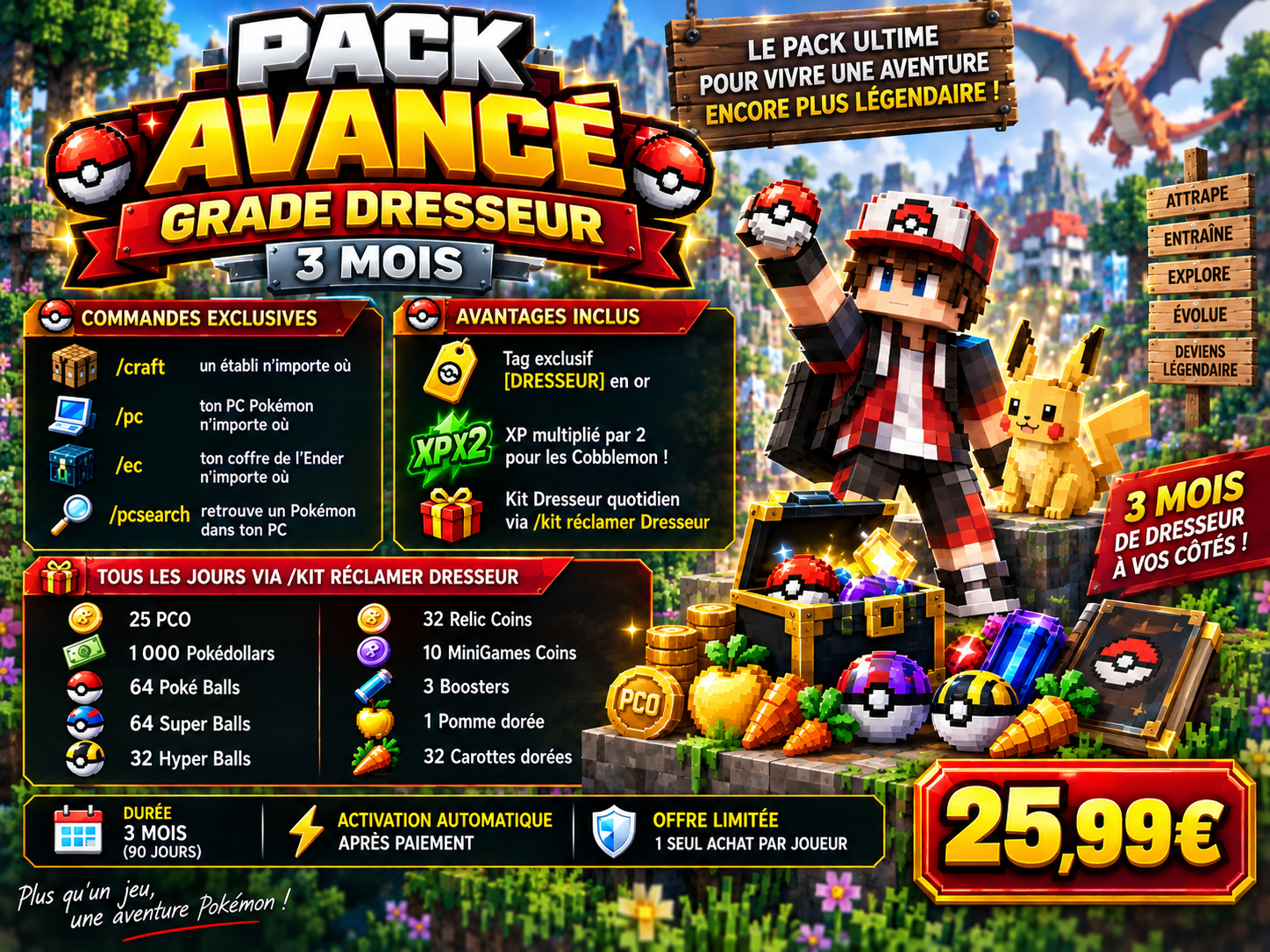 🔥 PACK AVANCÉ — 3 mois