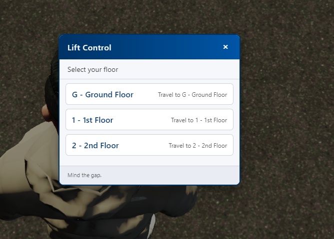 KBT - Custom Elevator System | Multi-Floor Control UI
