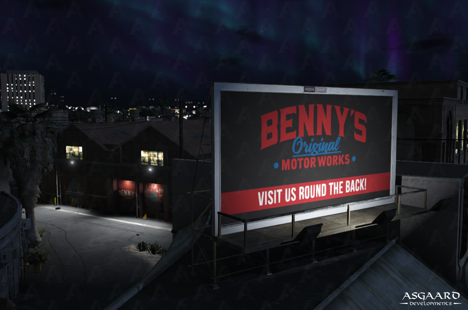 Benny's Motorworks Billboard