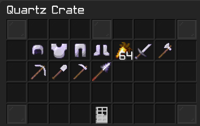 Quartz crate key
