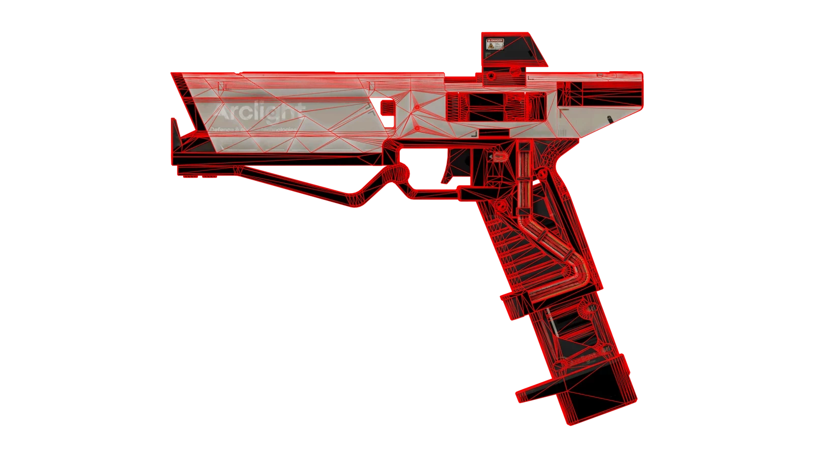 LD RE45 - RED WIREFRAME