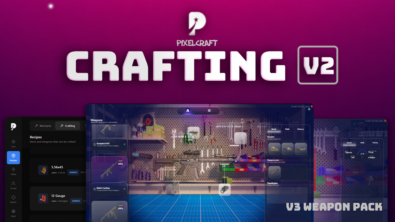 PC Crafting V2[Weapon pack V3 compat]