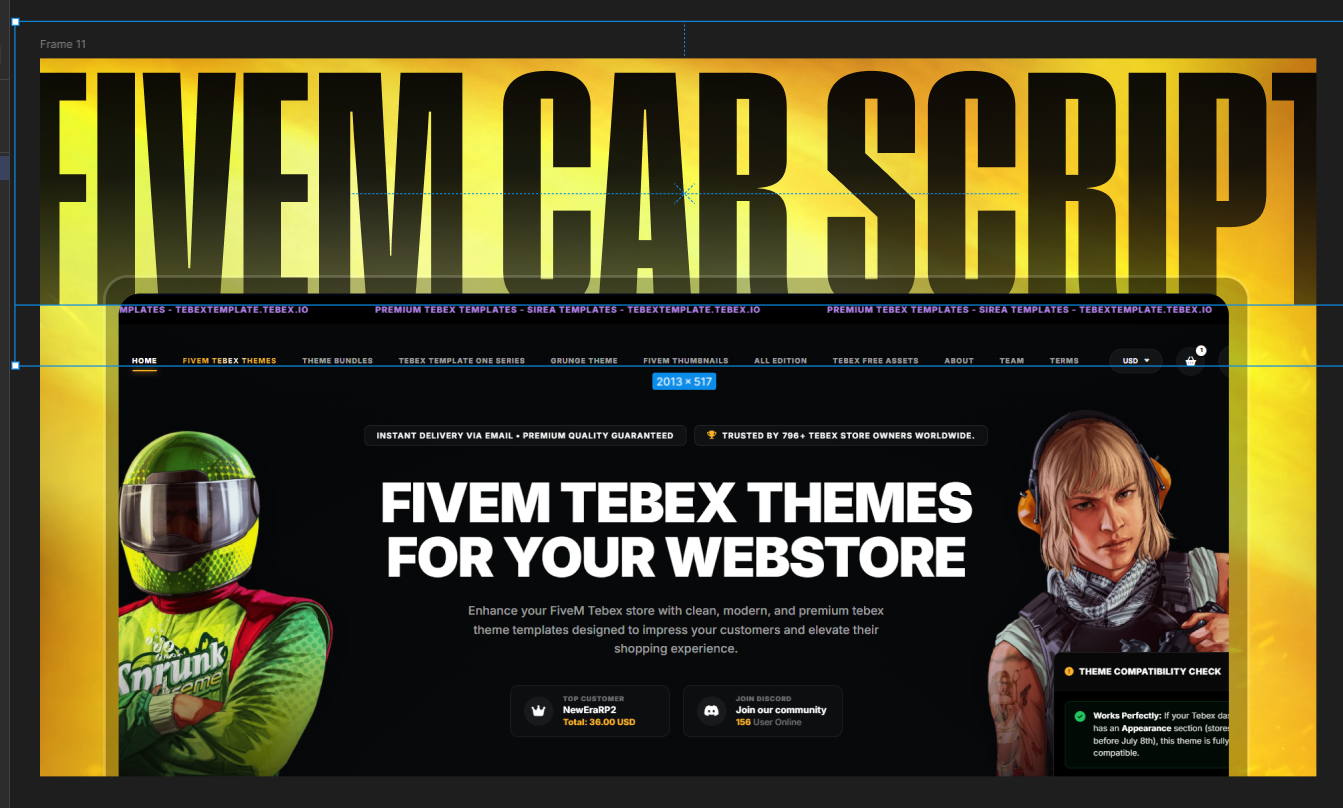 x44 TEBEX THUMBNAIL TEMPLATE for FIVEM SCRIPTS
