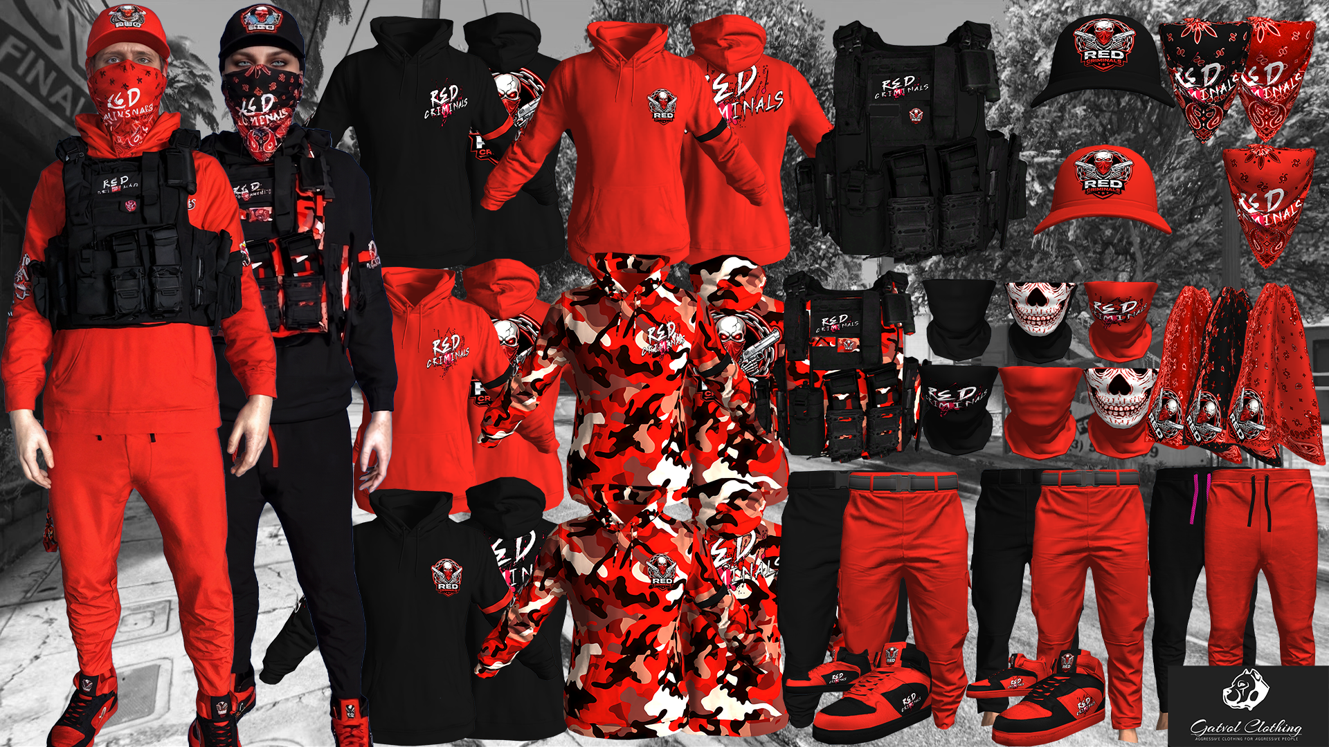 Red Hoodies 2 [Male & Female]
