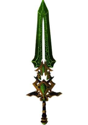Runic Weapon With Custom Green Lightning Ptfx