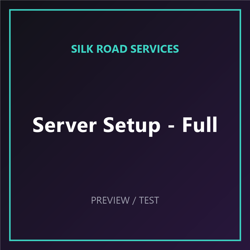 [TEST] Server Setup & Optimization – Full
