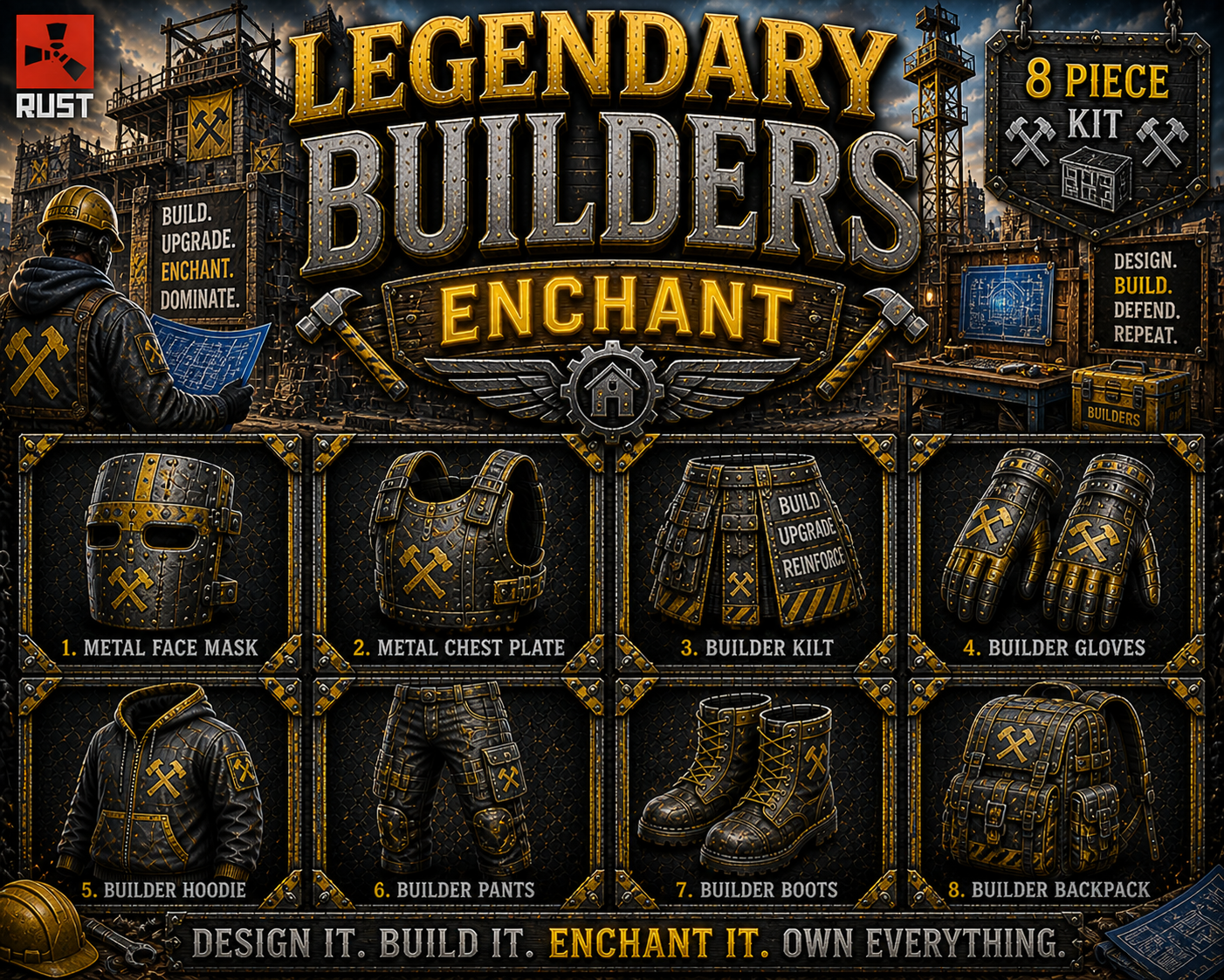 BUILDERS  - Legendary Enchanted Set