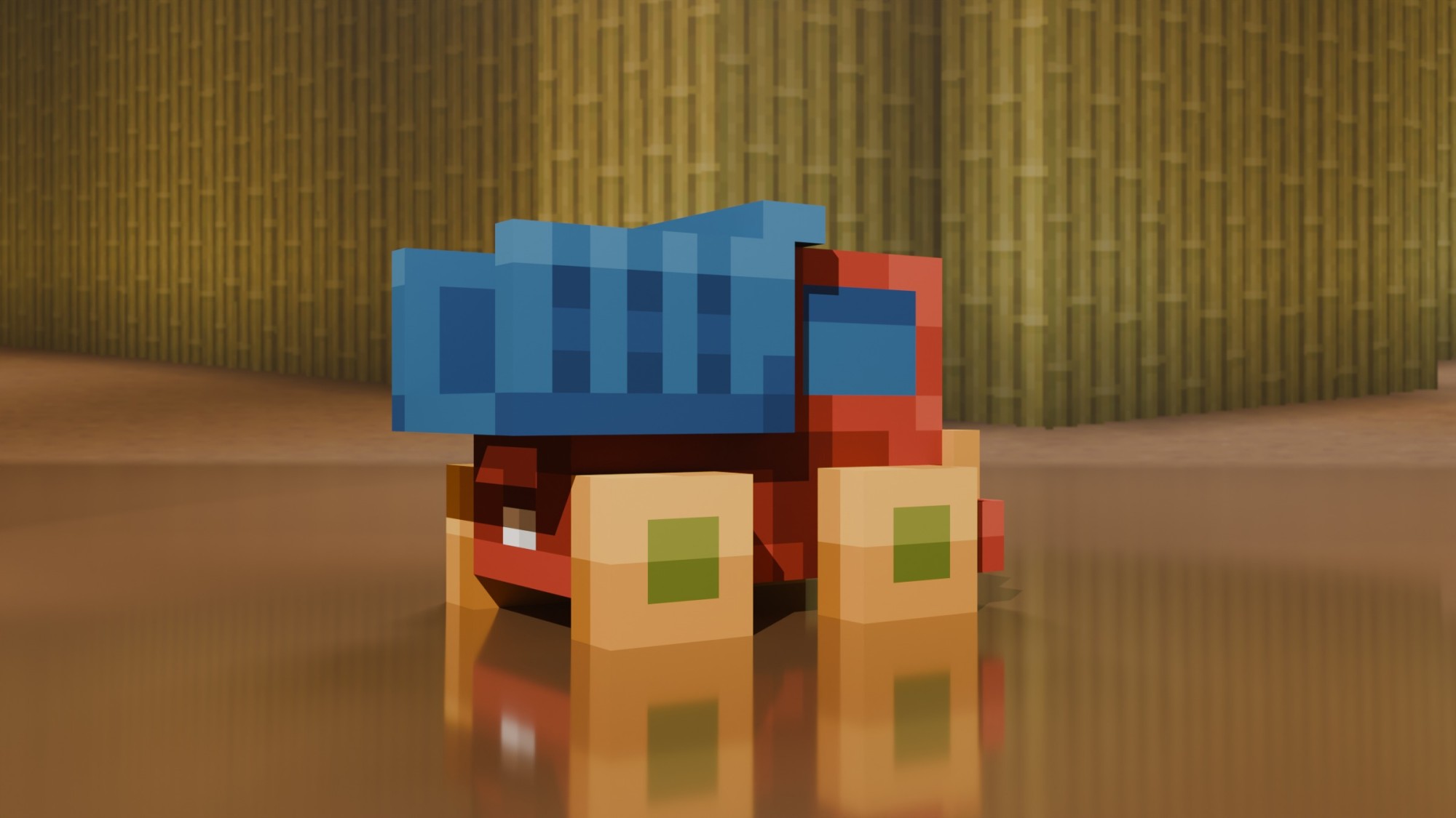 Sandbox Dump Truck — cosmetic Furniture v2 item on the NovaVoid Cat Civilization Minecraft server