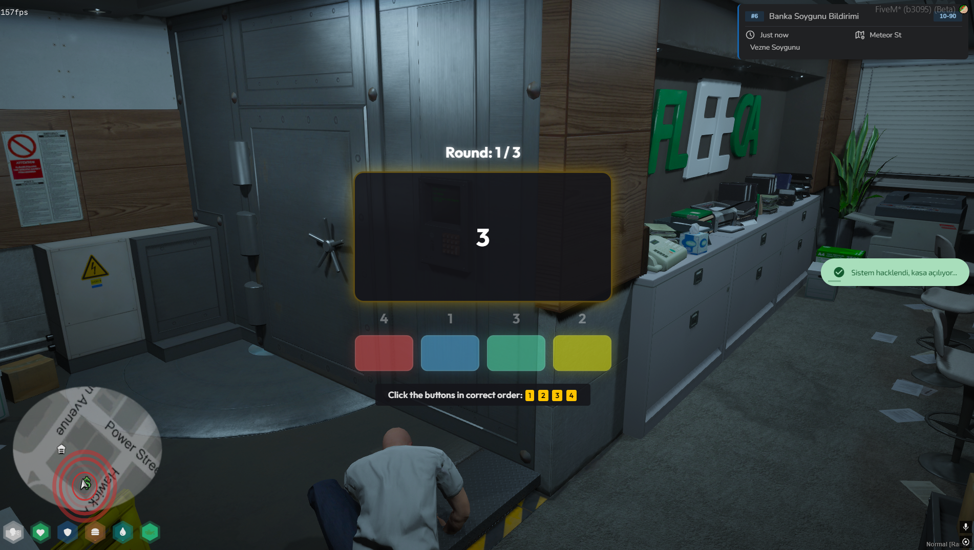 Fleeca Bank Robbery (Front & Back Entry) with minigames