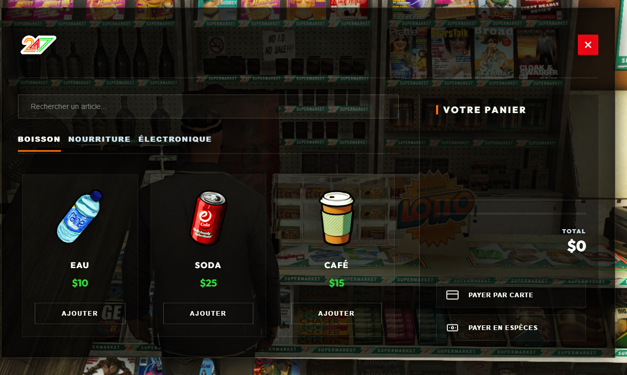 Shops UI