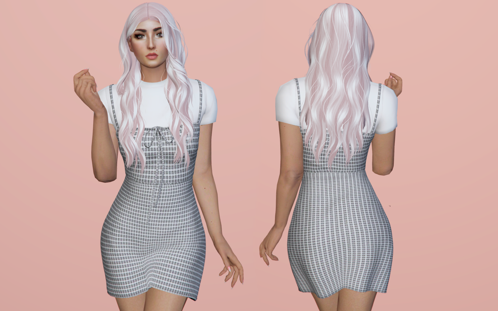 #005 Plaid Mini Dress