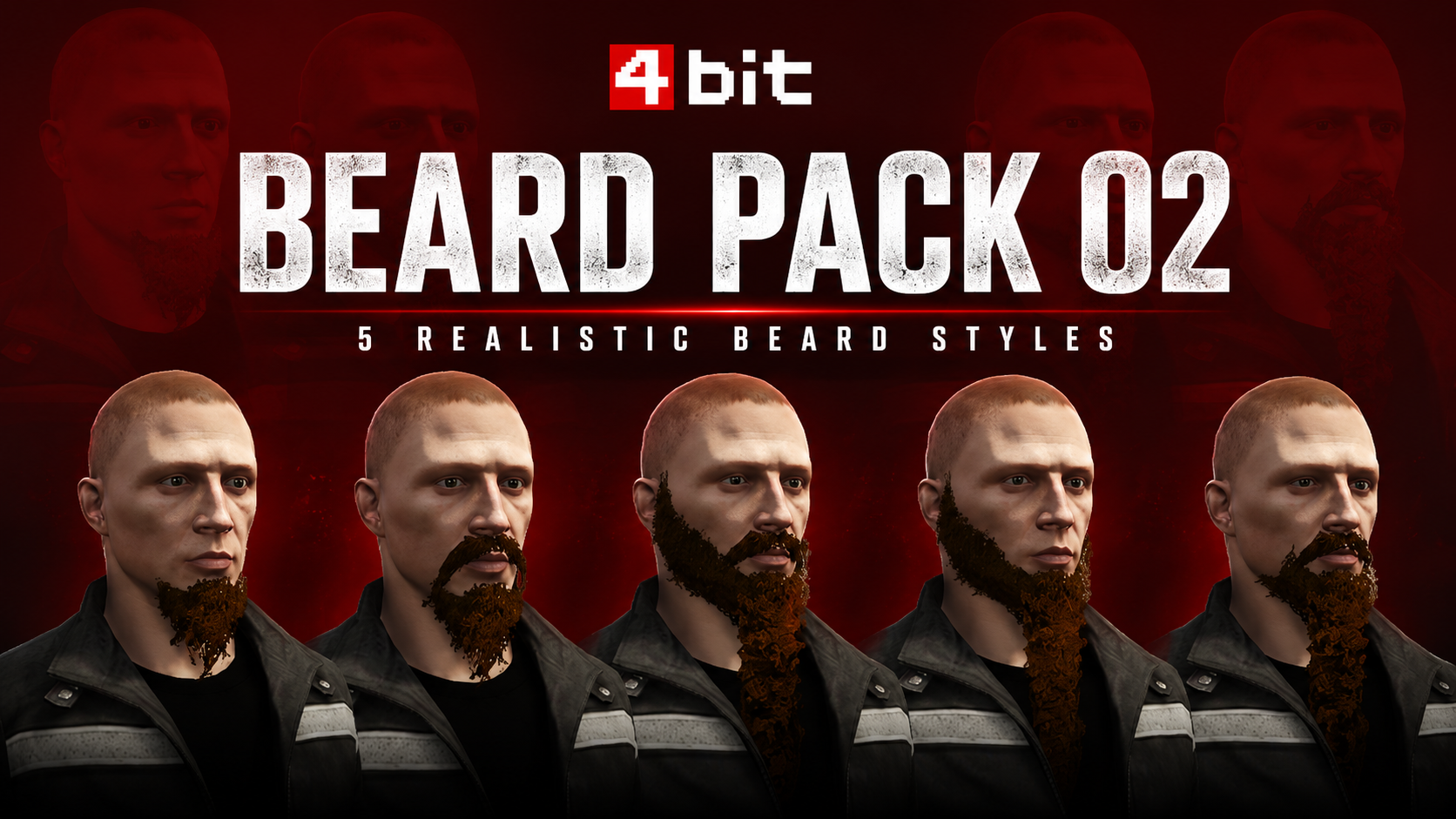 4BIT Beards Pack 02 (Open Source)