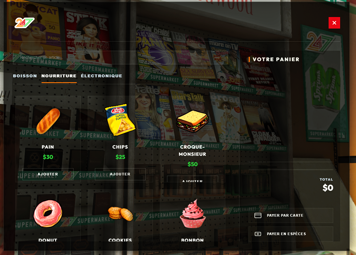 Shops UI